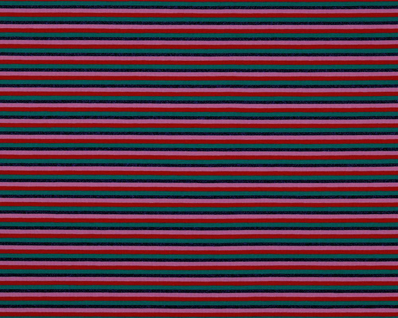 REMNANT ONLY - 1.9 m Metallic Stripey Cotton Jersey