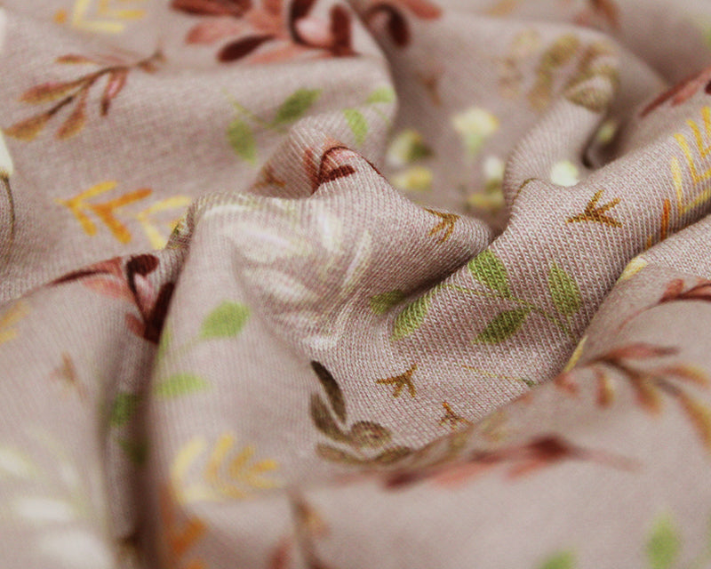 Autumn Leaves Cotton Jersey