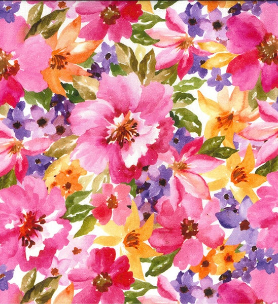 In The Pink Linen Viscose