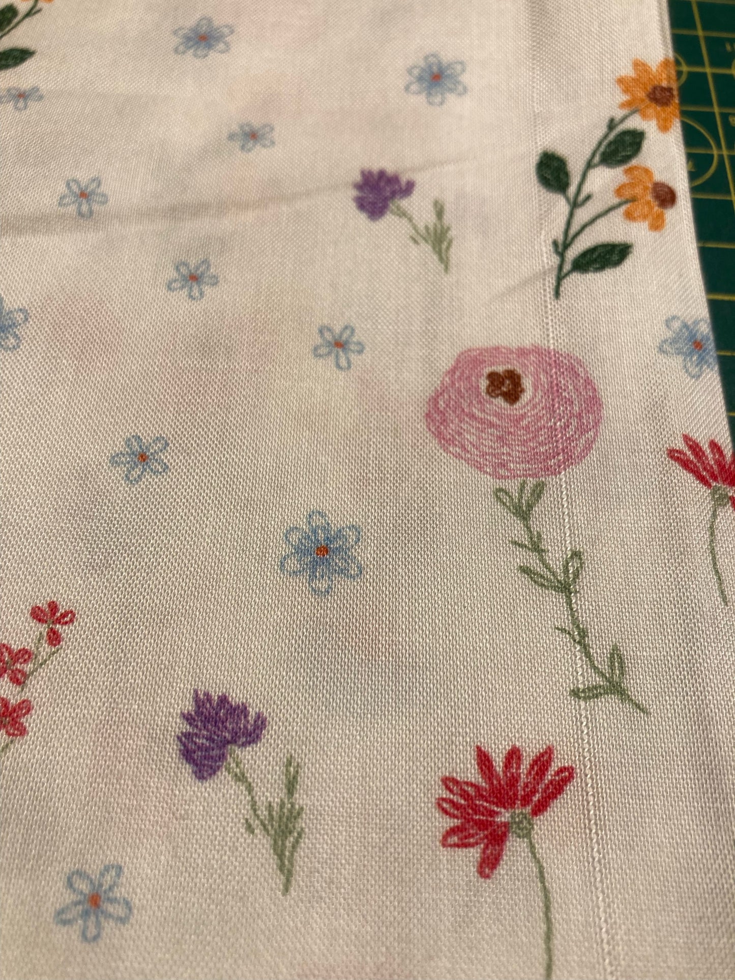 1.5 M FLAWED Vintage Embroidery Cotton Viscose by The Crafty Pie