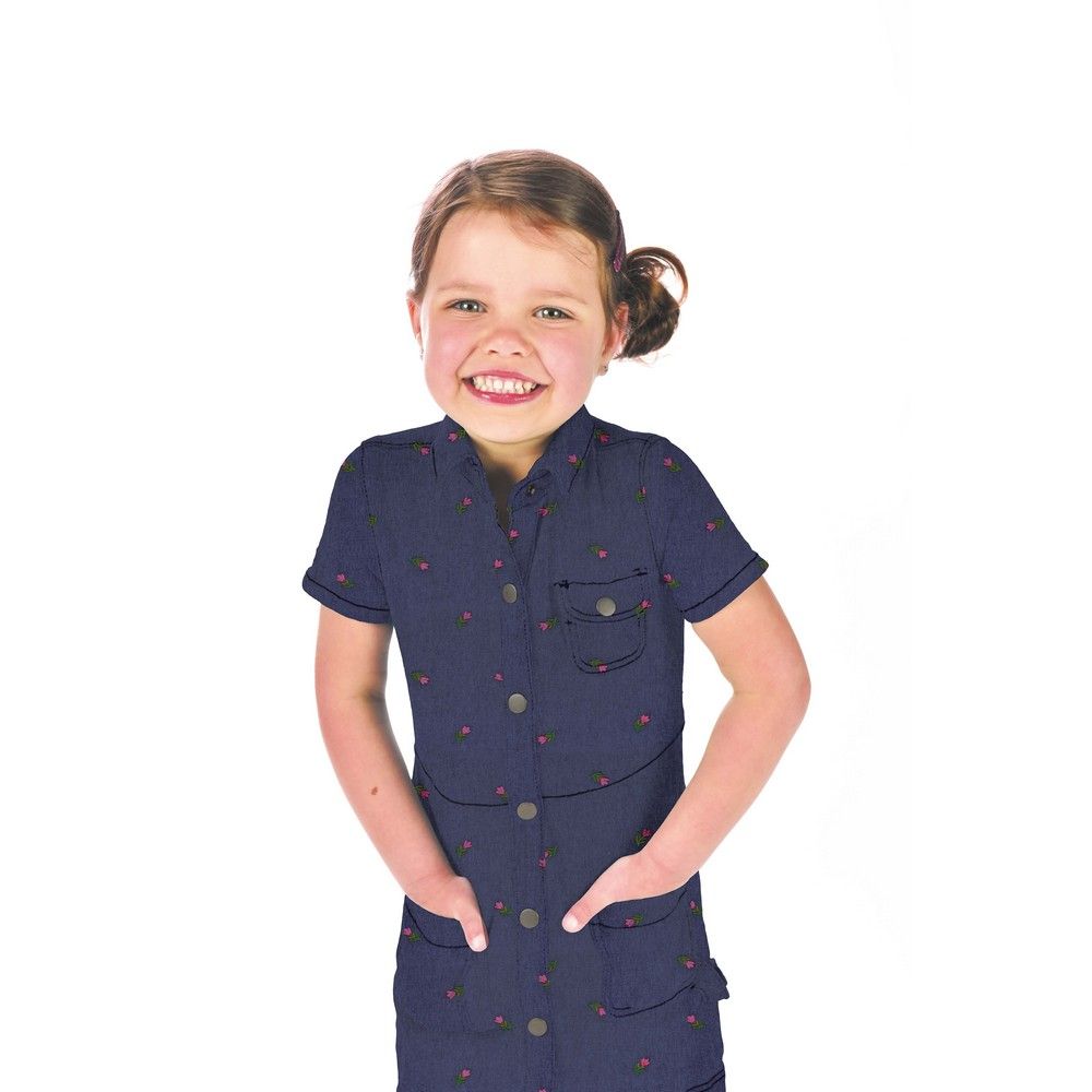 Alison Floral Denim by Poppy Fabrics
