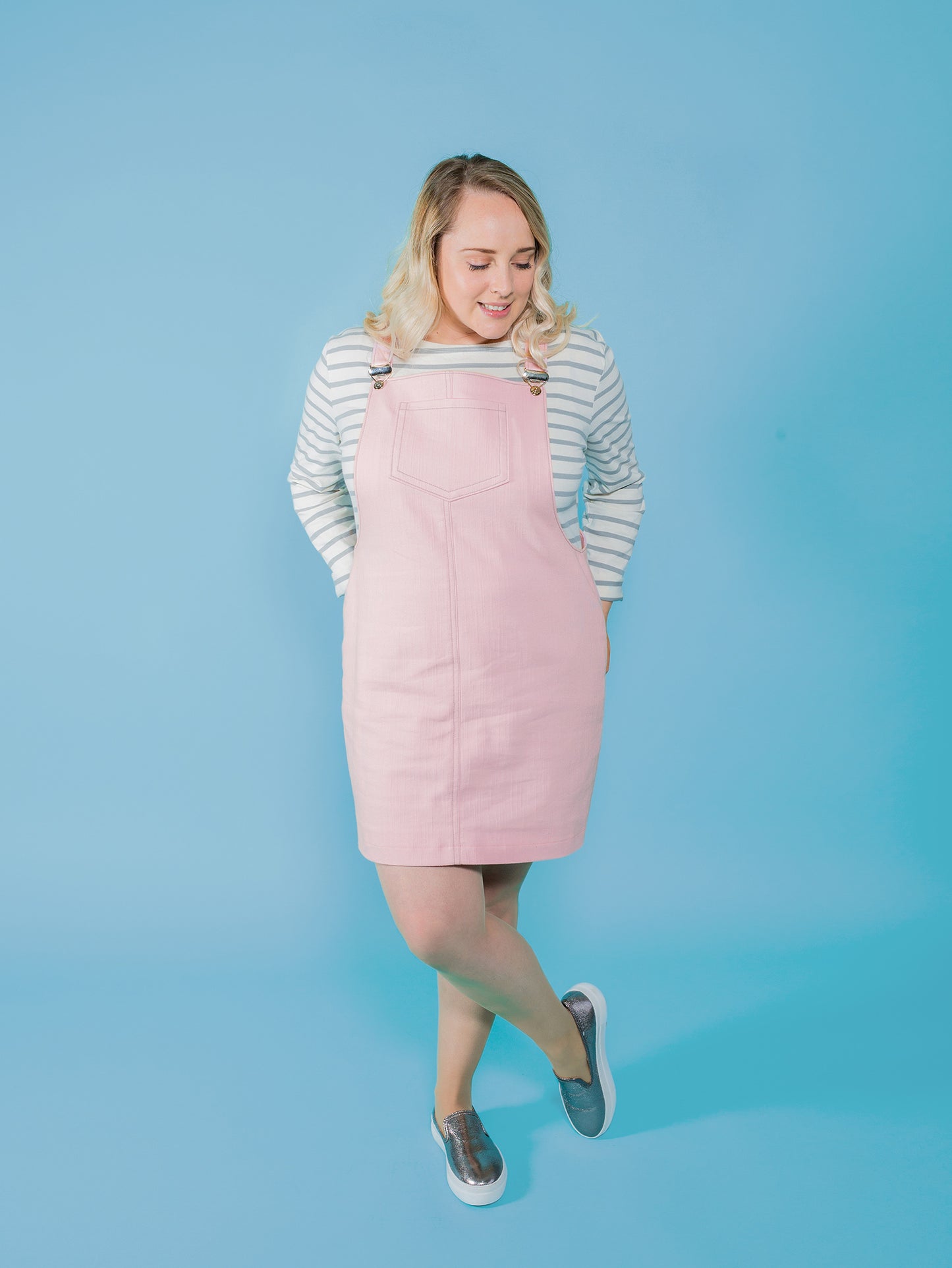 Cleo Dungaree Dress by Tilly and The Buttons