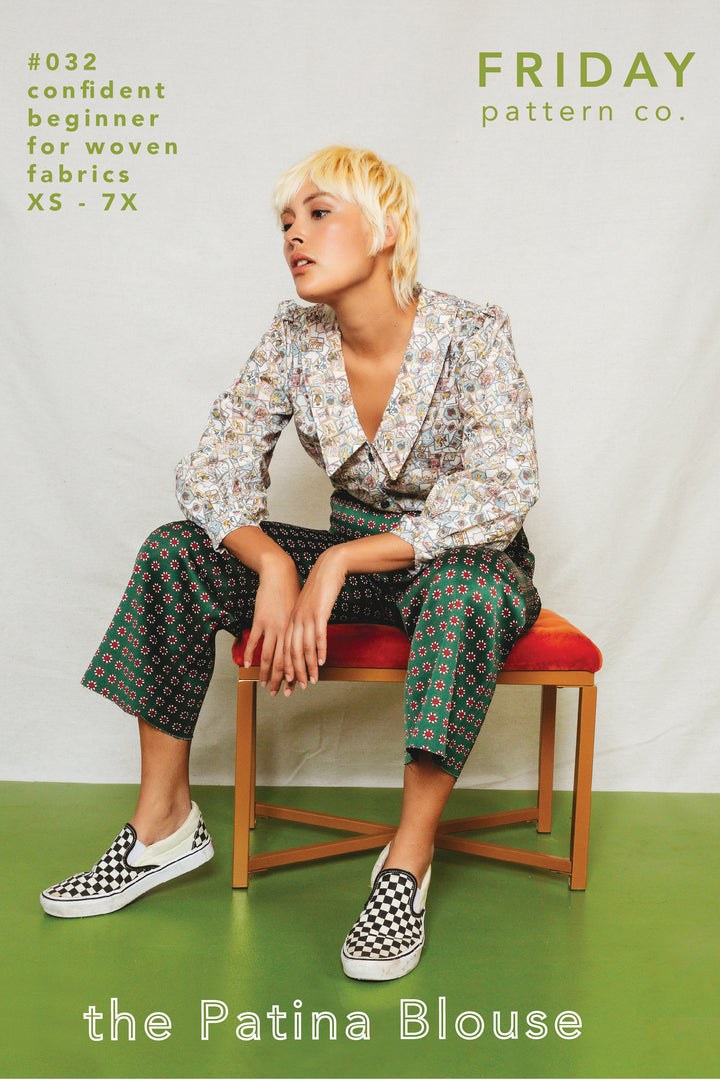 The Patina Blouse by Friday Pattern Company