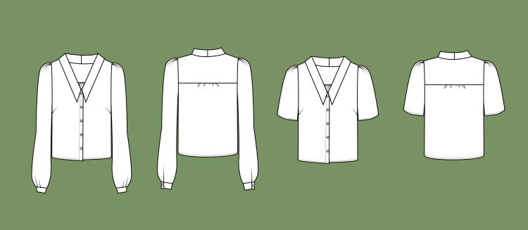 The Patina Blouse by Friday Pattern Company