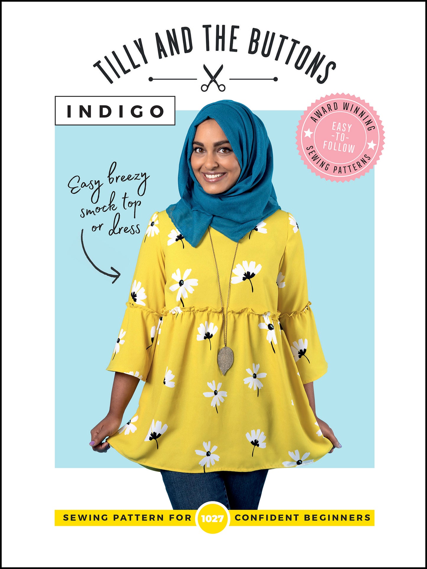 Indigo Top and Dress by Tilly and The Buttons
