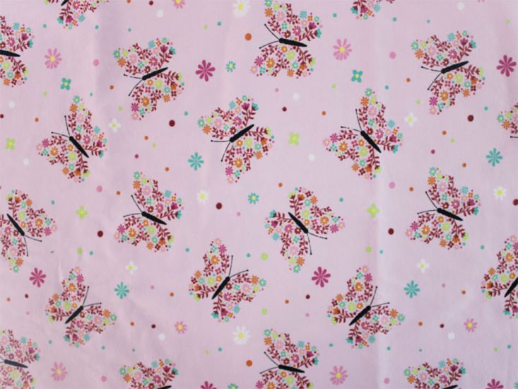 Floral butterflies in pink