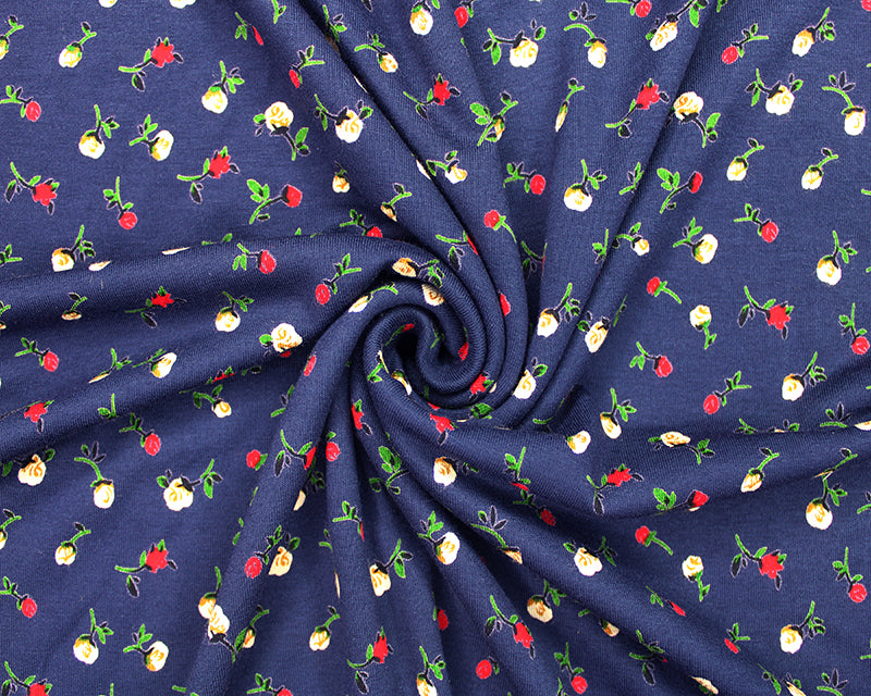 LARGE REMNANT 2.5M Budding Beauty Viscose Jersey