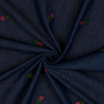 Alison Floral Denim by Poppy Fabrics
