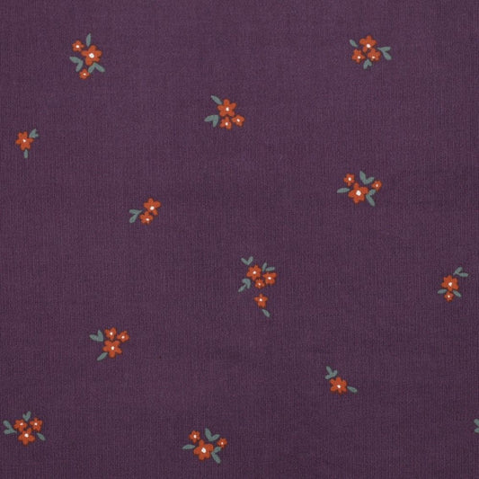 Jenny Purple Babycord by Poppy Fabrics