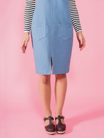 Cleo Dungaree Dress by Tilly and The Buttons