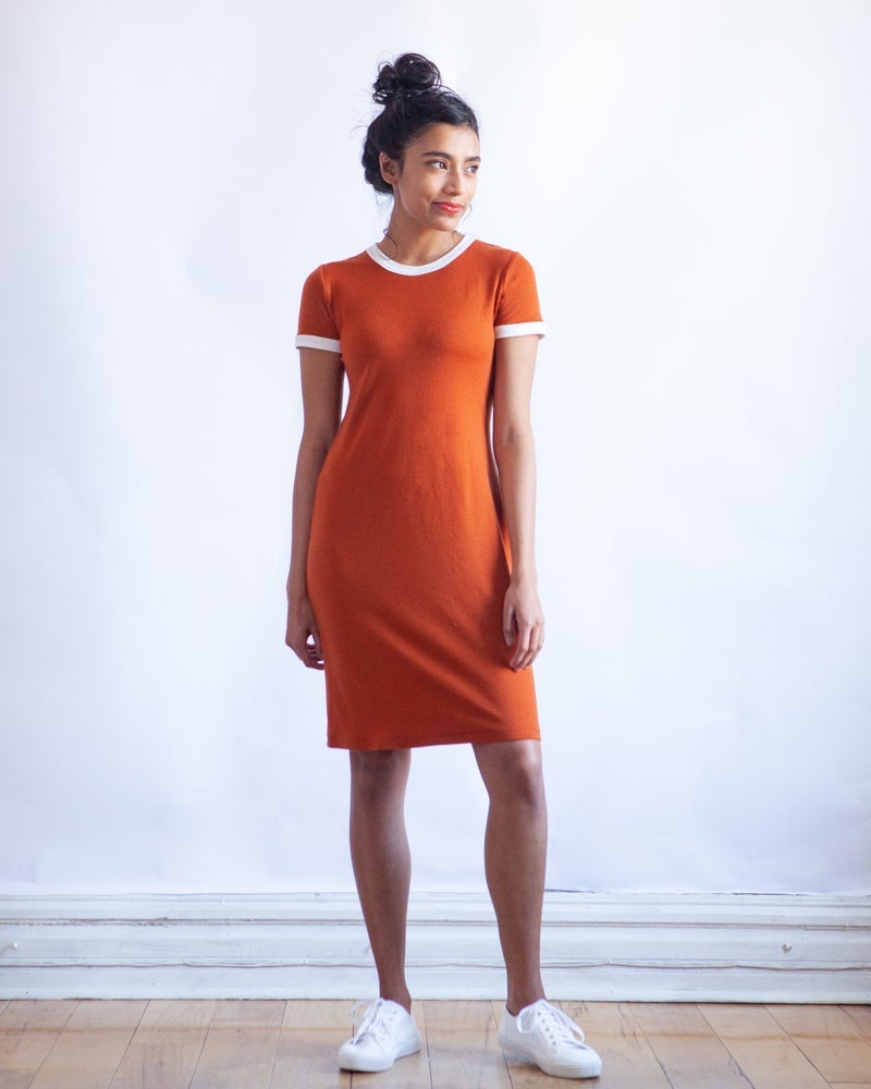 Long fitted t outlet shirt dress