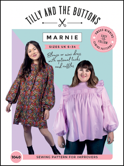 Marnie Blouse and Mini Dress by Tilly and The Buttons